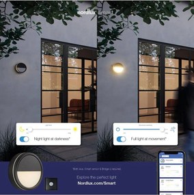 Nordlux modern kültéri led lámpa ava smart fehér fekete nor2019016003 IP54