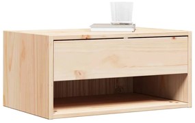 Éjjeli asztal fiókkal Barna 50 x 32.5 x 24 cm Tömör fenyőfa