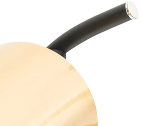 Modern mennyezeti lámpa fekete és arany 3 lámpás - Lofty