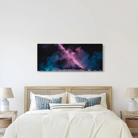 Kép - Rózsaszín-kék füst (120x50 cm)