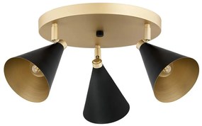 Argon 6262 - Spotlámpa LUCINDA 3xE14/7W/230V fekete/arany