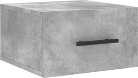vidaXL 2 db betonszürke falra szerelhető éjjeliszekrény 35x35x20 cm
