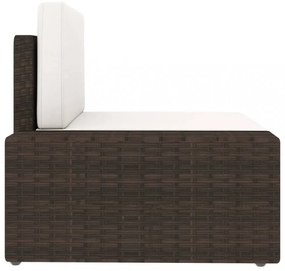 3 részes barna polyrattan kerti ülőgarnitúra