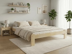 ADA ágy 120 x 200 cm, fenyőfa Ágyrács: Lamellás ágyrács, Matrac: Deluxe 10 cm matrac