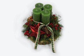 Tradicionális adventi gyertyatartó 30 cm