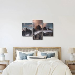 Kép - A ködben rejtett olasz dolomitok (90x60 cm)