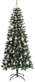 Mű karácsonyfa LED -es lámpákkal Zöld 150 cm PVC