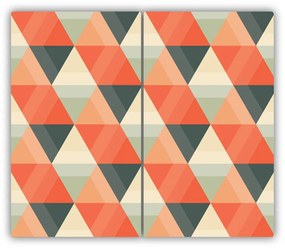Üveg vágódeszka geometriai háttér 60x52 cm