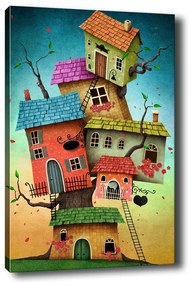 Tree Houses kép, 40 x 60 cm - Tablo Center