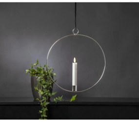 Ezüstszínű fénydekoráció Flamme Ring – Star Trading