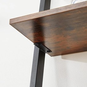 Létrapolc, 5 szintes könyvespolc 64 x 34 x 186 cm barna
