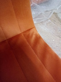 AKCIÓ POZZA VELVET bárszék arany lábakkal, terrakotta II. osztály