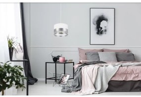 Csillár zsinóron MILO 1xE27/60W/230V ezüst