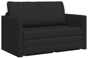 Földi Kanapéágy 2 az 1-ben fekete 124x71x78 cm Szövet