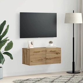 Fali Szekrény kézműves tölgy 80 x 36.5 x 35 cm Faanyag