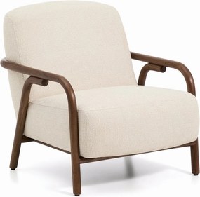 Bézs zsenília fotel Sylo – Kave Home