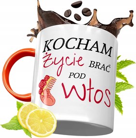 Narancssárga Bögre Fodrásznak Fodrász Ajándék fényképes nyomtatással