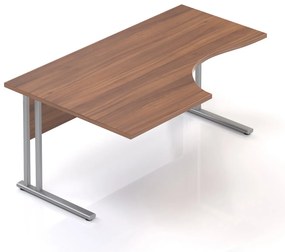 Visio ergonomikus asztal 160 x 100 cm, bal, dió