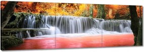 Vászonkép 60x20 Őszi vízesés