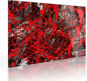 Kép - kifejező absztrakciók (üvegen) (70x50 cm)