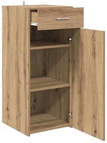 Széf fiókkal Musta tammi 42.5 x 40 x 93 cm Faanyag