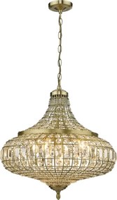 Där Lighting ASM0675 - ASMARA láncra szerelt csillár 6xE14/40W/230V, sárgaréz