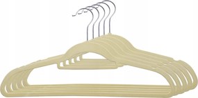 Velúr Ruhaakasztók Velúr Ruhaakasztó Szekrényhez Bézs 5 db