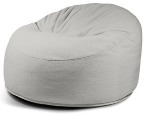 Világosszürke buklé babzsákfotel Om 110 – SLOWDOWN