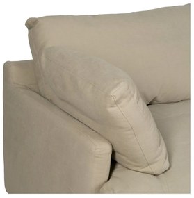 Bézs len kanapé 212 cm – Ixia