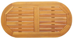 Asztallap 90x45x2,2 cm Ovális Tömör Fa Akác
