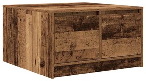 Antik fa dohányzóasztal fiókokkal 70,5x70x40 cm