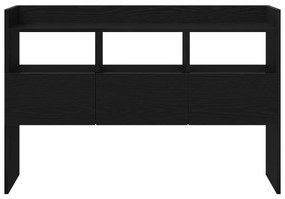 Oldalszekrény Fekete Tölgy 105x30x70 cm Műanyag Fa