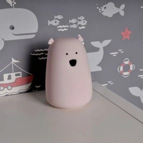 LED RGB gyerek érintős lámpa BEAR LED/0,8W/5V rózsaszín + USB