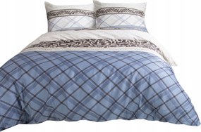 Szatén ágyneműhuzat 1530/1 kék 3239 220x200 Darymex