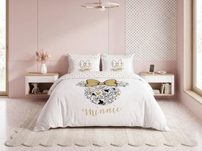 Gyerek ágynemű MINNIE GOLD fehér Ágyneműhuzat mérete: 70 x 90 cm | 140 x 200 cm