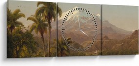 Kép - Frederic Edwin Church, Tamaca Palms, reprodukciók (órával) (90x30 cm)
