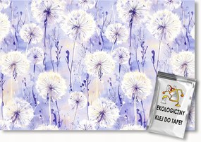 Fotótapéta Flizelina Mintás Rét Természet Pitypang 200x140 ragasztó