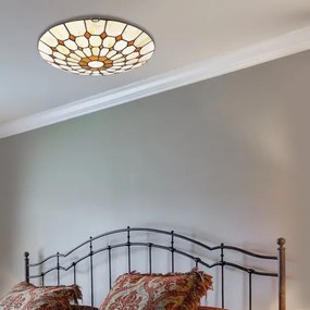 Brilagi - Tiffany vitrázs mennyezeti lámpatest DORAN 2xE27/60W/230V
