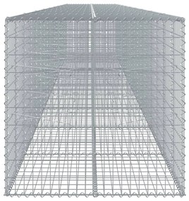 horganyzott vas gabion kosár fedéllel 1000 x 100 x 100 cm