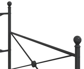 kanapéágy matrac nélkül fekete 107x203 cm acél