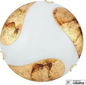 Rabalux beltéri mennyezeti lámpa e27 60w fehér/arany art gold