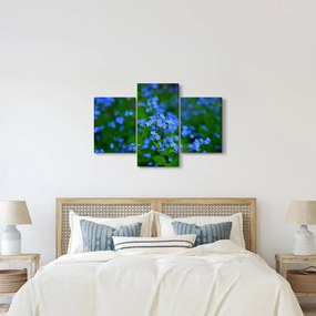 A kék virágok képe (90x60 cm)