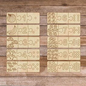 Gyerek fa kirakó - Három darabos 30 darabos kirakó | GOLBIT