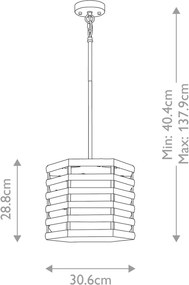 Elstead Lighting SHOAL SHOAL-1P Függőlámpa 1x60W/E27