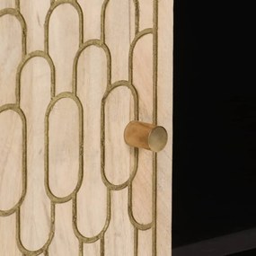 tömör mangófa tálalószekrény 90 x 33 x 75 cm