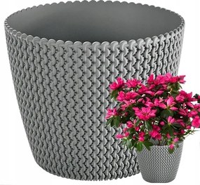 Műanyag Virágtartó 29cm x25cm 11,5 l Kerek Fedő Erős Lengyel Termék