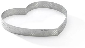 De Buyer 3099.52 perforált tortakeret Szív 18 cm,rozsdamentes acél