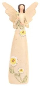 Florencie angyal virágmotívummal,  8 x 16 x 5 cm