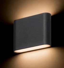 RENDL CHOIX 114 fali lámpa antracitszürke 230V LED 2x3W IP54 3000K