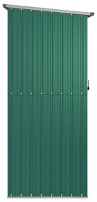 zöld horganyzott acél kerti fészer 180,5 x 97 x 209,5 cm